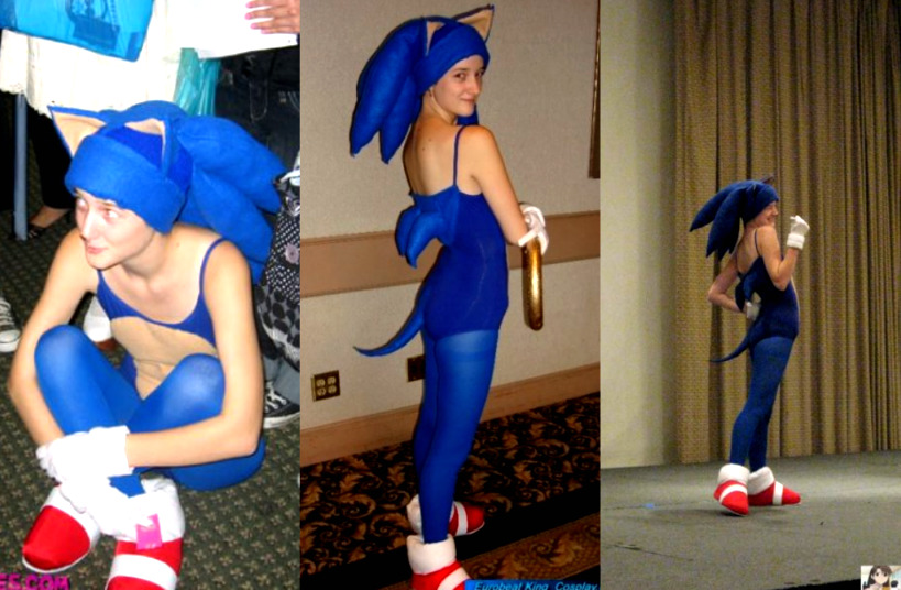 Sonic cosplay. Костюм Соника. Девушка в костюме Соника. Соник косплей. Упоротый костюм Соника.