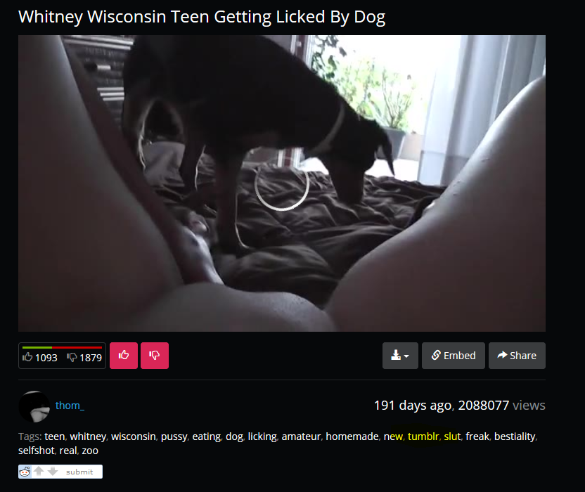 Whitney Wisconsin Teen Getting Licked By Dog.