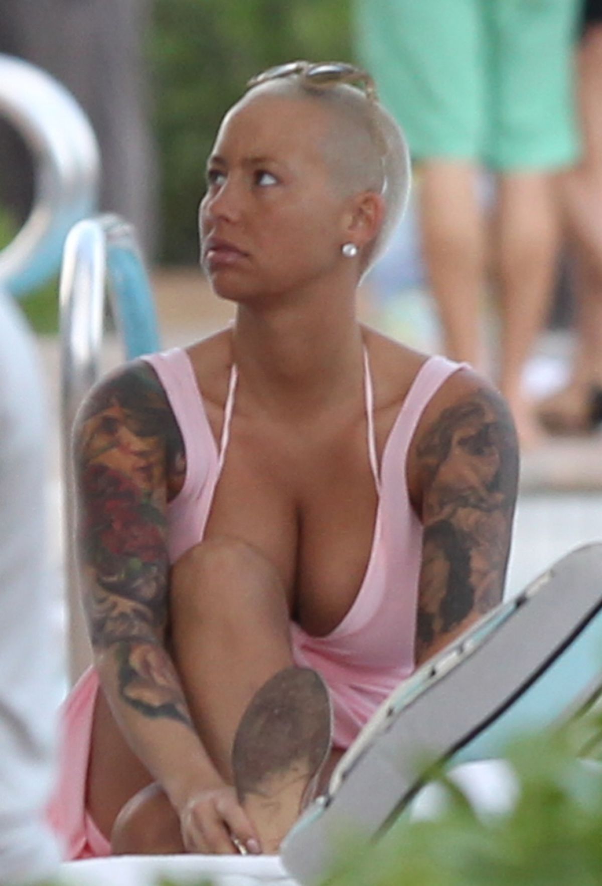 Amber Rose Nipple Slip