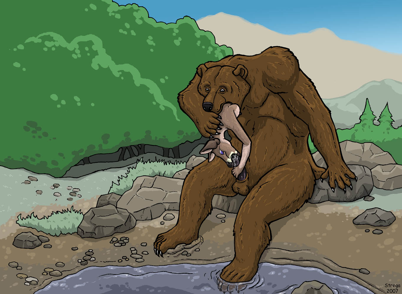 Медведь порно комикс фото 91