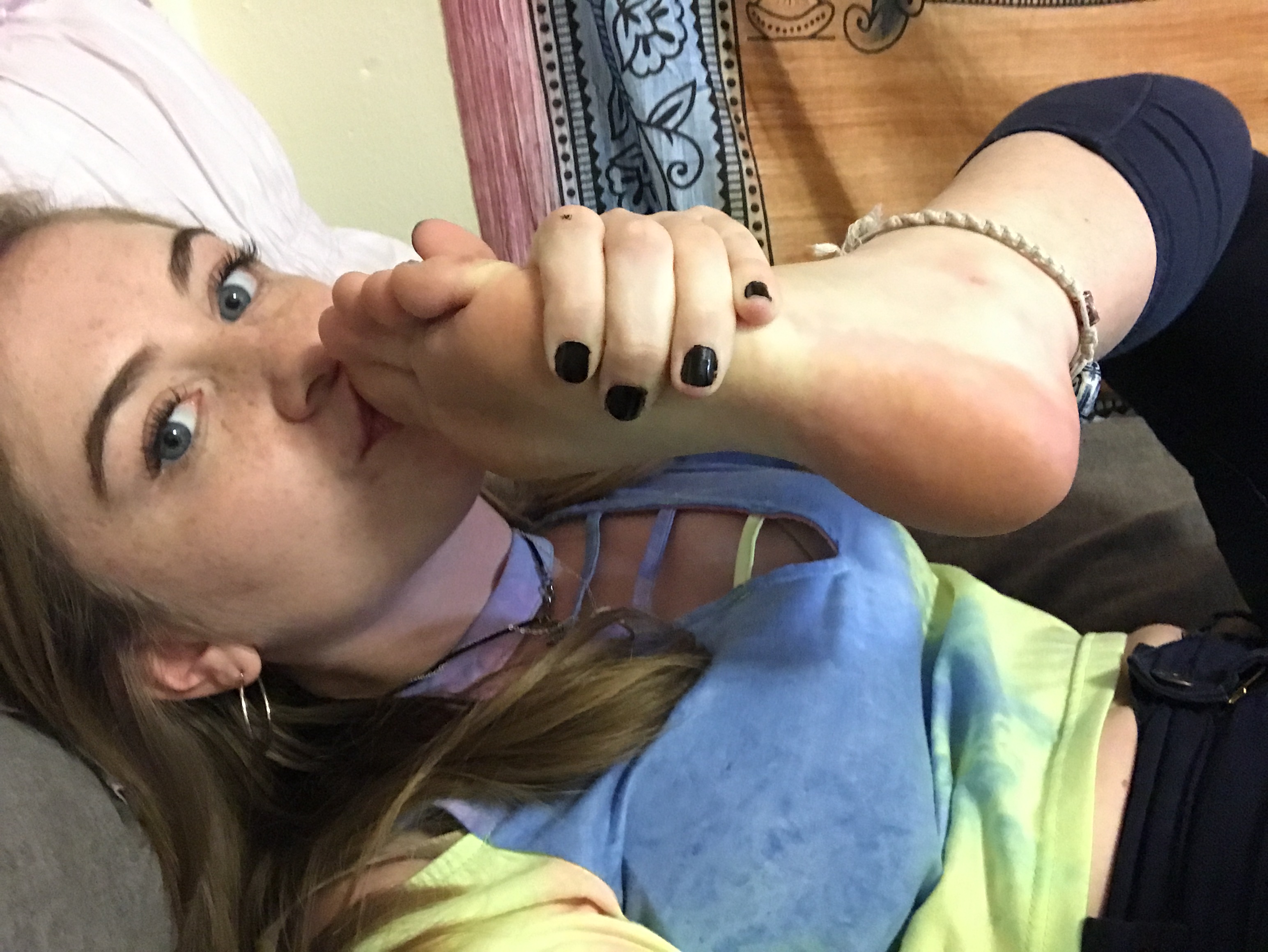 Cute Girl Foot Worship