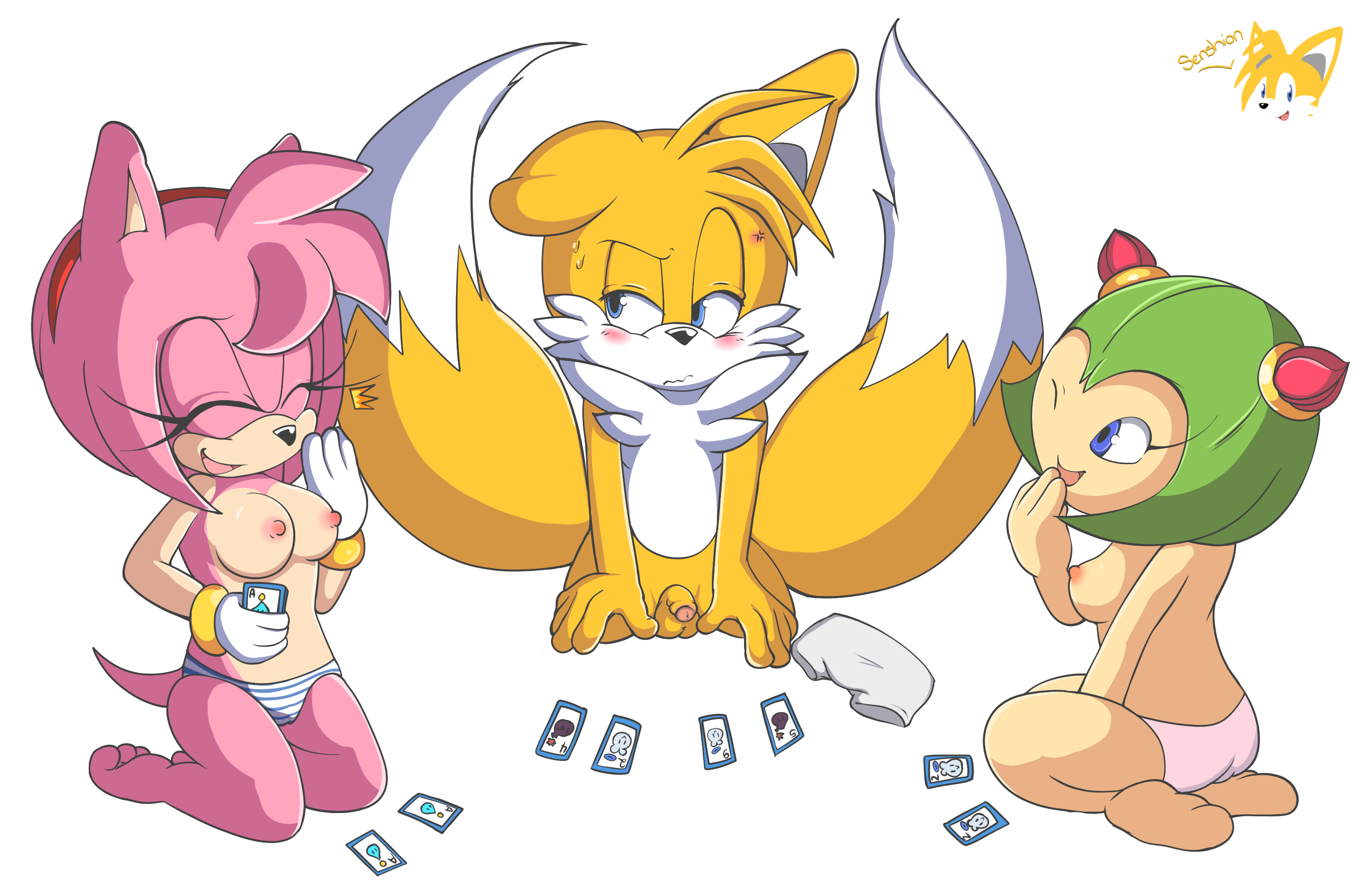 2008935 - Amy_Rose Cosmo_the_Seedrian Sonic_Team Sonic_X Tails senshion.png...