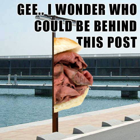 These post. Gee i Wonder. Who could be behind this Post. I Wonder who could be behind this Post. Is this behind me.