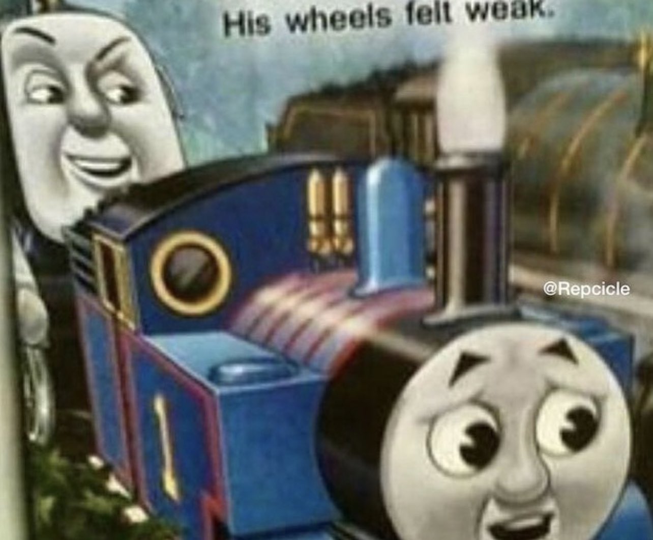 The train has. No Train had ever touched Thomas.