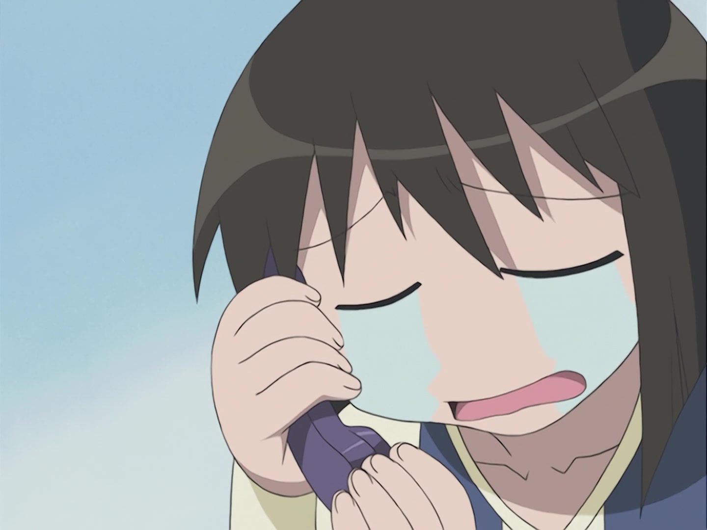 Like crying. Azumanga Daioh kaorin.